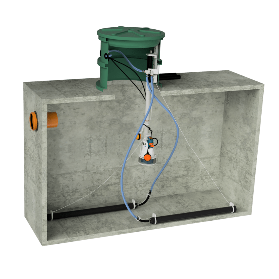 System przerabiania szamba na oczyszczalnie biologiczną Aquasafe